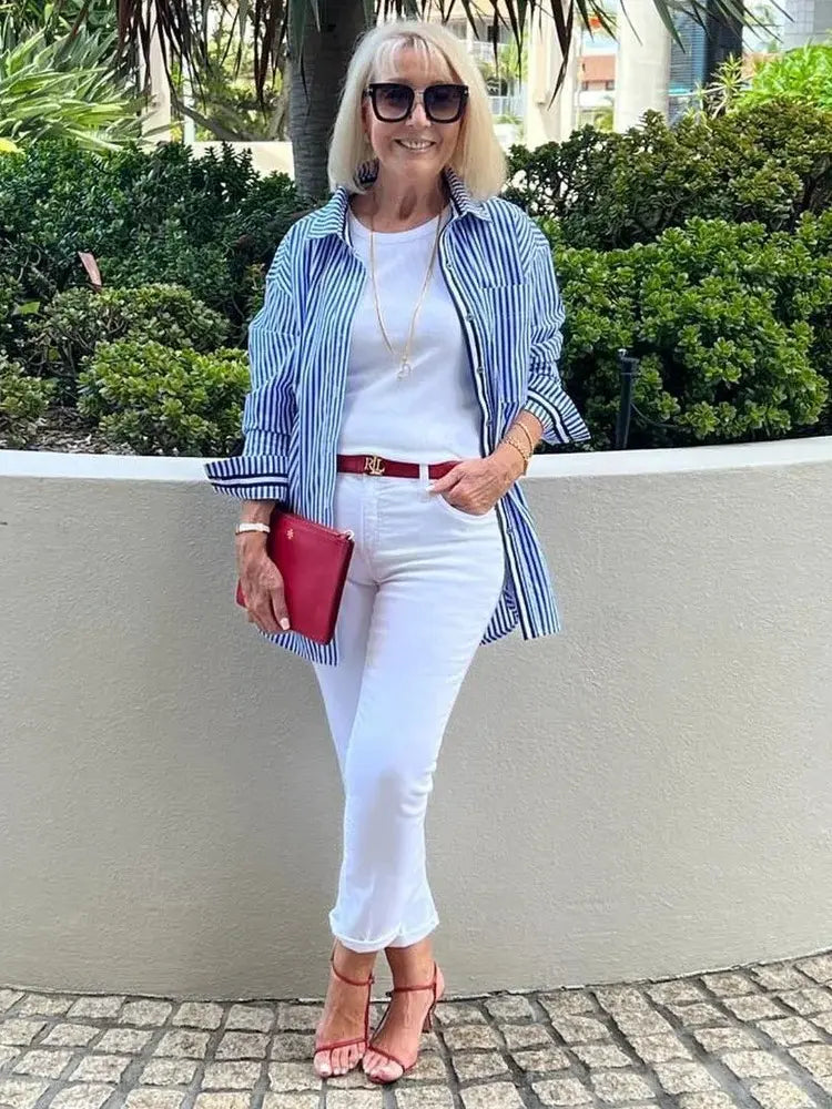 Ellen | Camicia estiva a righe Gabriella Milano