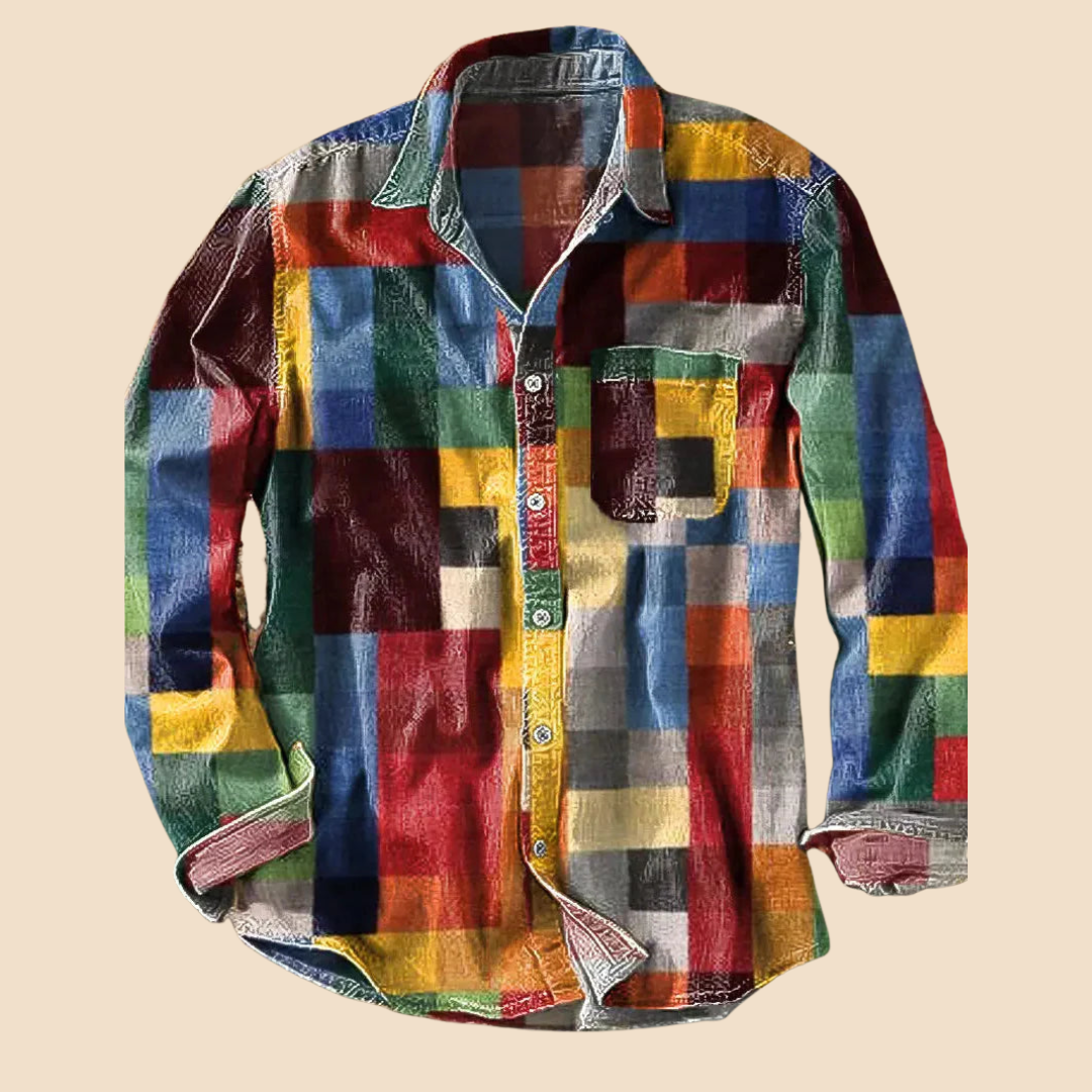 Lenoir | Camicia vintage arcobaleno