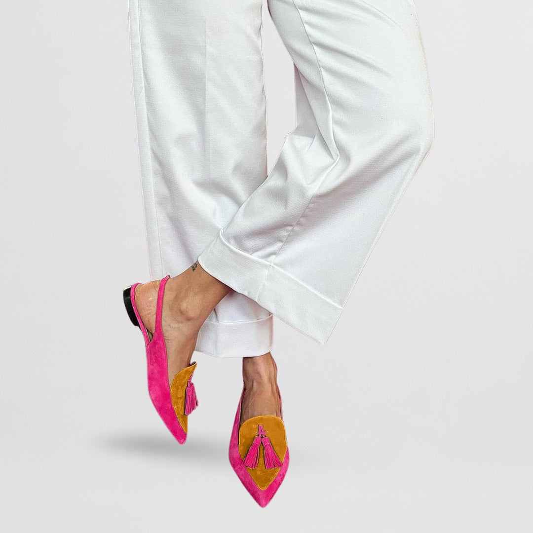 Frendessa™ | Ballerine con Frange e Cinturino Decorativo