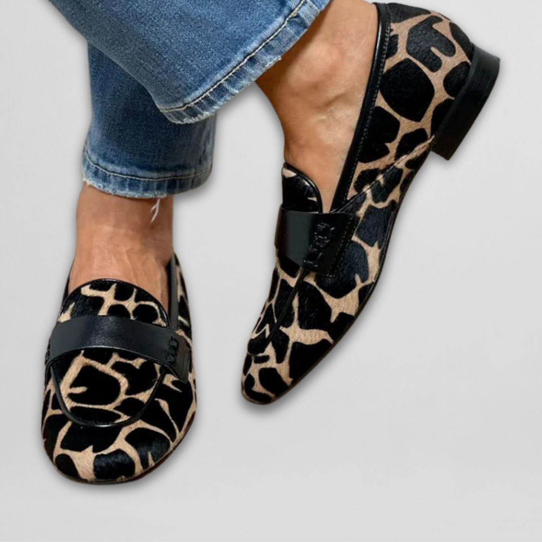 Priszilla | Mocassino con stampa animalier