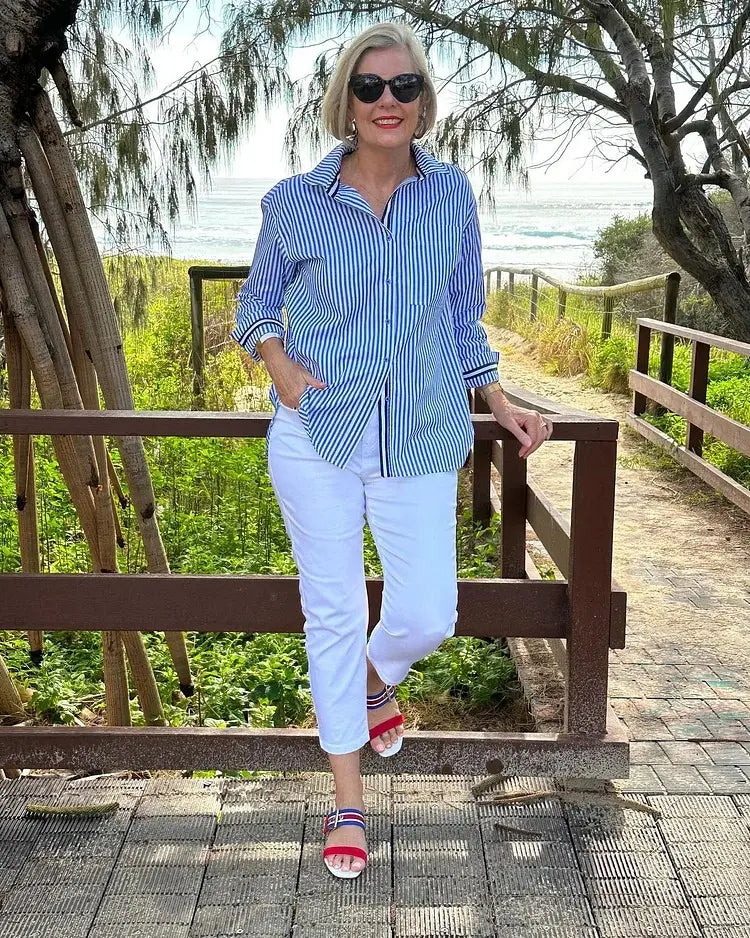Ellen | Camicia estiva a righe Gabriella Milano