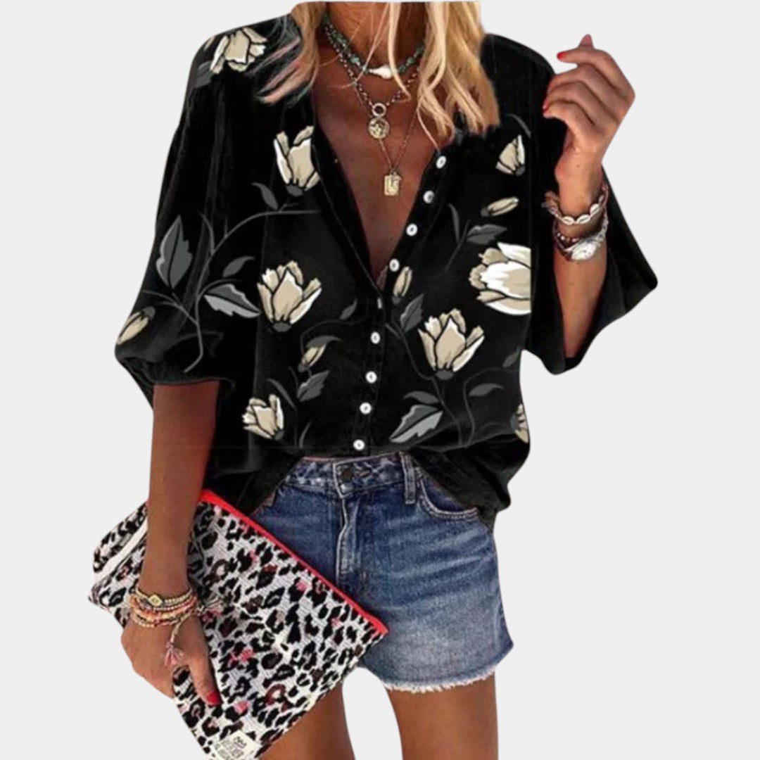 Mila | Blusa estiva con stampa floreale