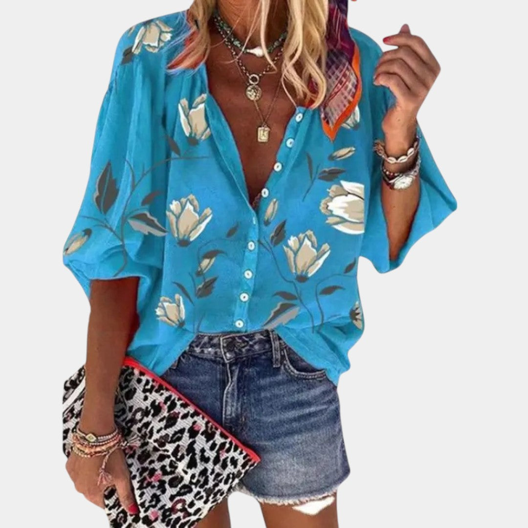 Mila | Blusa estiva con stampa floreale