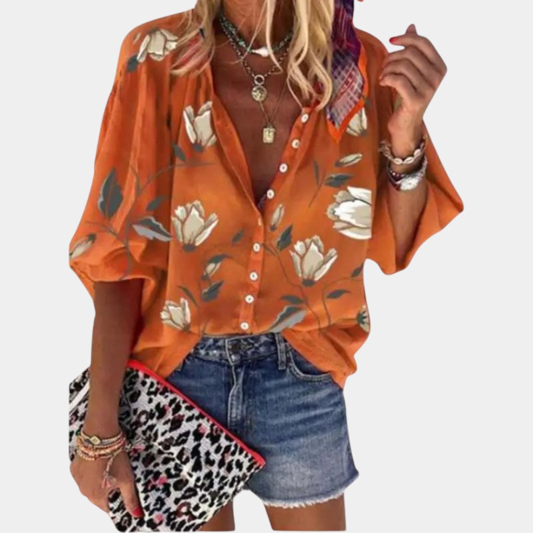 Mila | Blusa estiva con stampa floreale