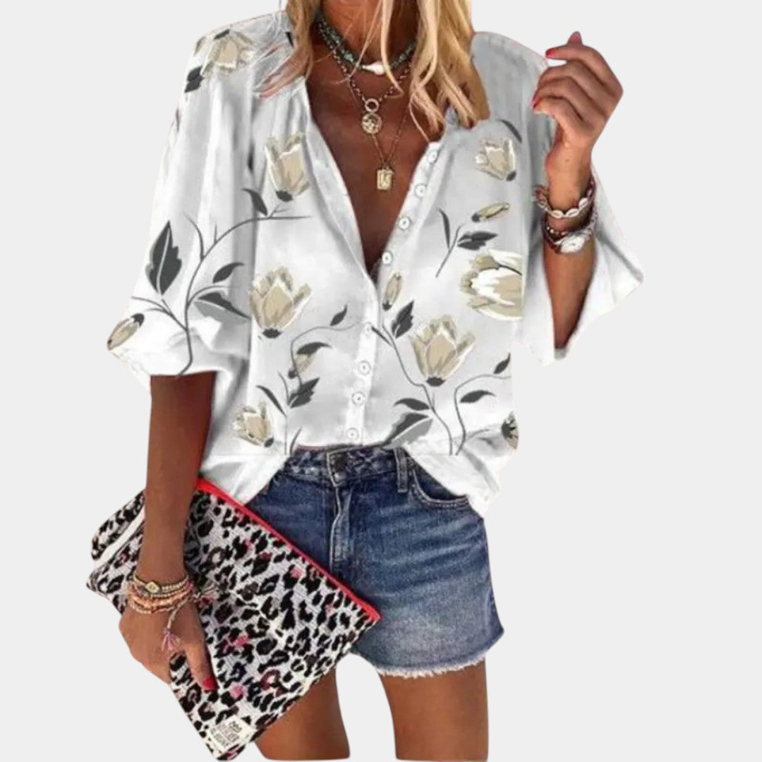 Mila | Blusa estiva con stampa floreale