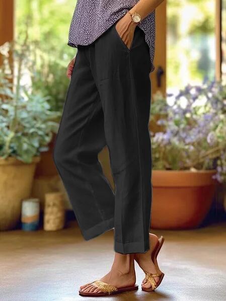 Gabriella Milano™ | Pantaloni estivi in lino e cotone