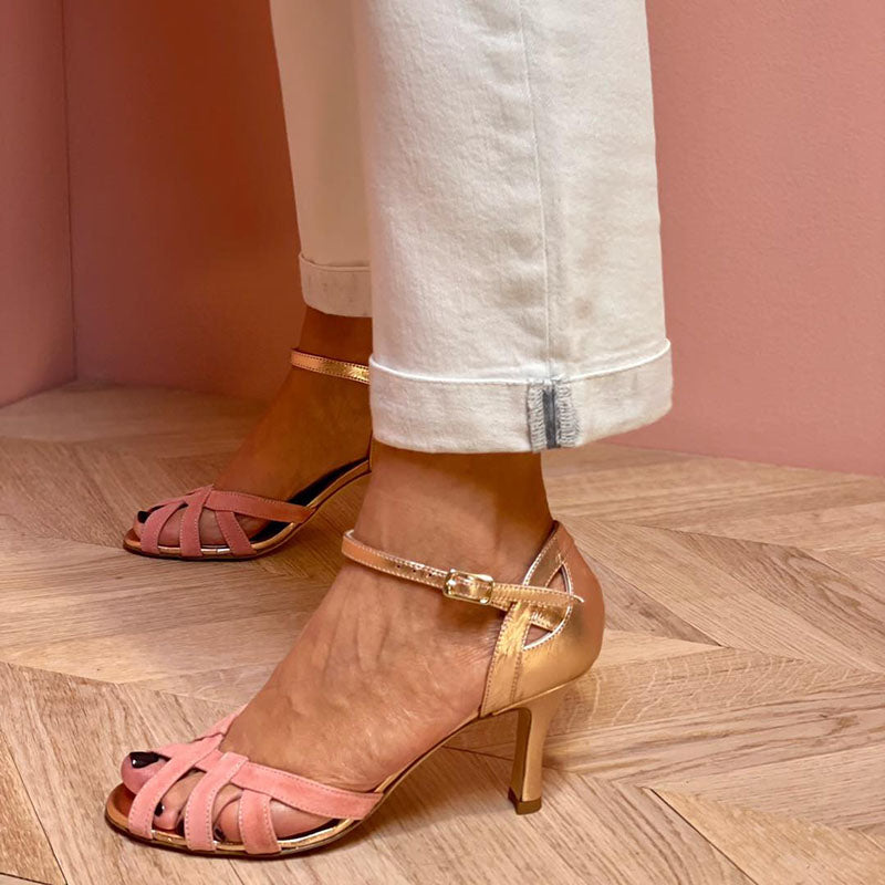 Calista | Sandali artigianali in materiale premium con tacco a spillo