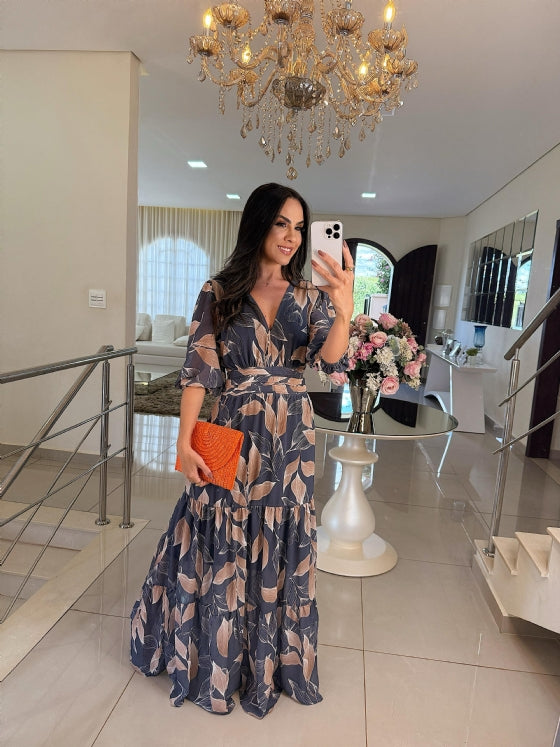 Gabriella Milano™ | Abito lungo a fiori