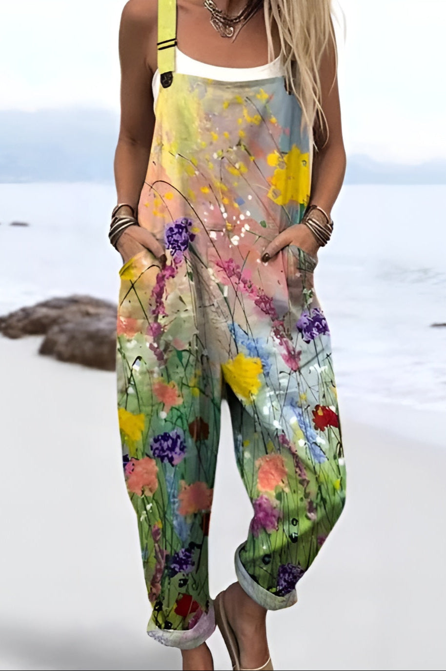 Freja™ | Salopette con Fiori Selvatici