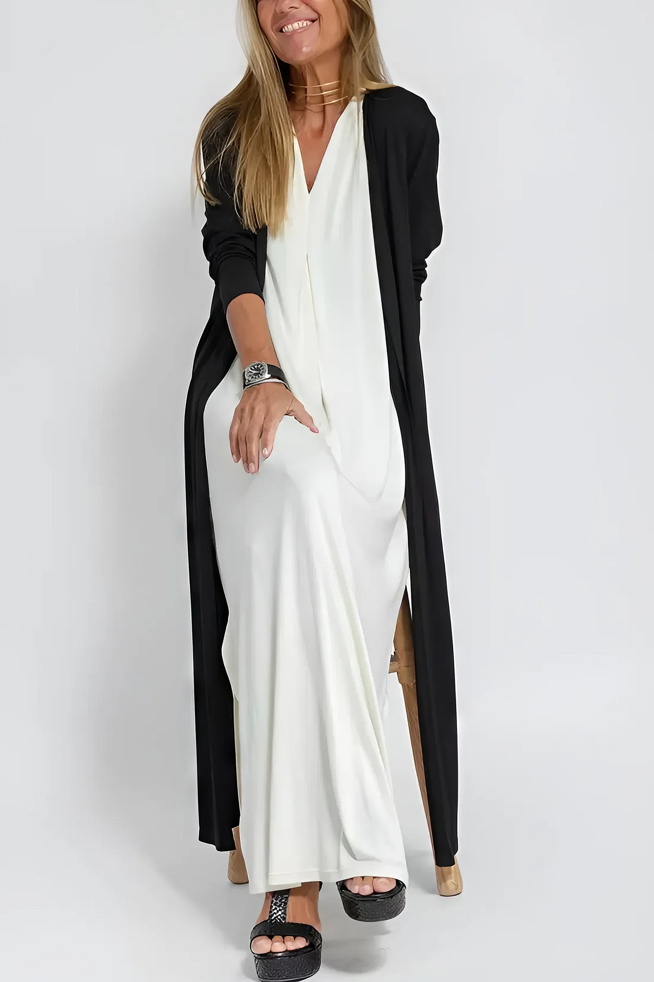Elise | Abito estivo bohémien con cardigan abbinato Gabriella Milano