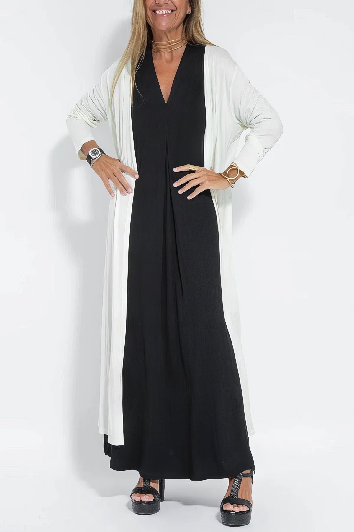 Elise | Abito estivo bohémien con cardigan abbinato Gabriella Milano