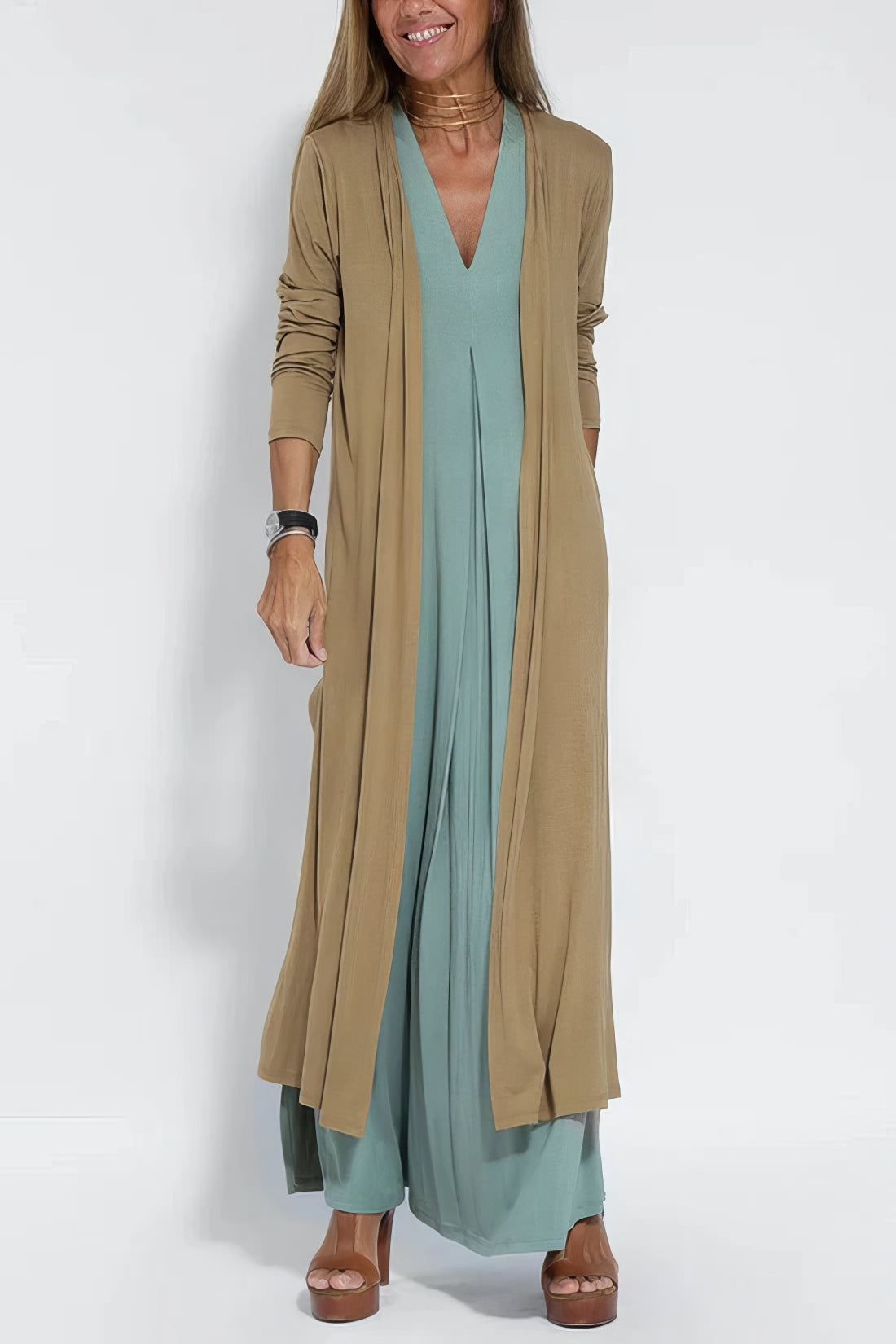 Elise | Abito estivo bohémien con cardigan abbinato Gabriella Milano